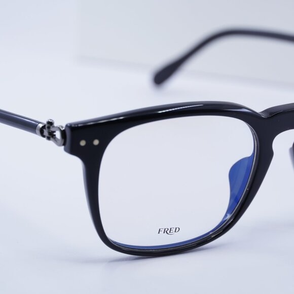 Fred FG50006U 001 Square 54mm Eyeglasses - Black/Blue Light Block - Picture 2 of 9